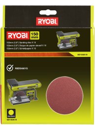 RYOBI SANDING DISC FOR RBDS4601G 150mm 80P SD150A10  RYOBI ΣΕΤ ΚΥΚΛΙΚΑ ΓΥΑΛΟΧΑΡΤΑ ΤΡΙΒΕΙΟΥ ΓΙΑ RBDS4601G 150mm 80P SD150A10